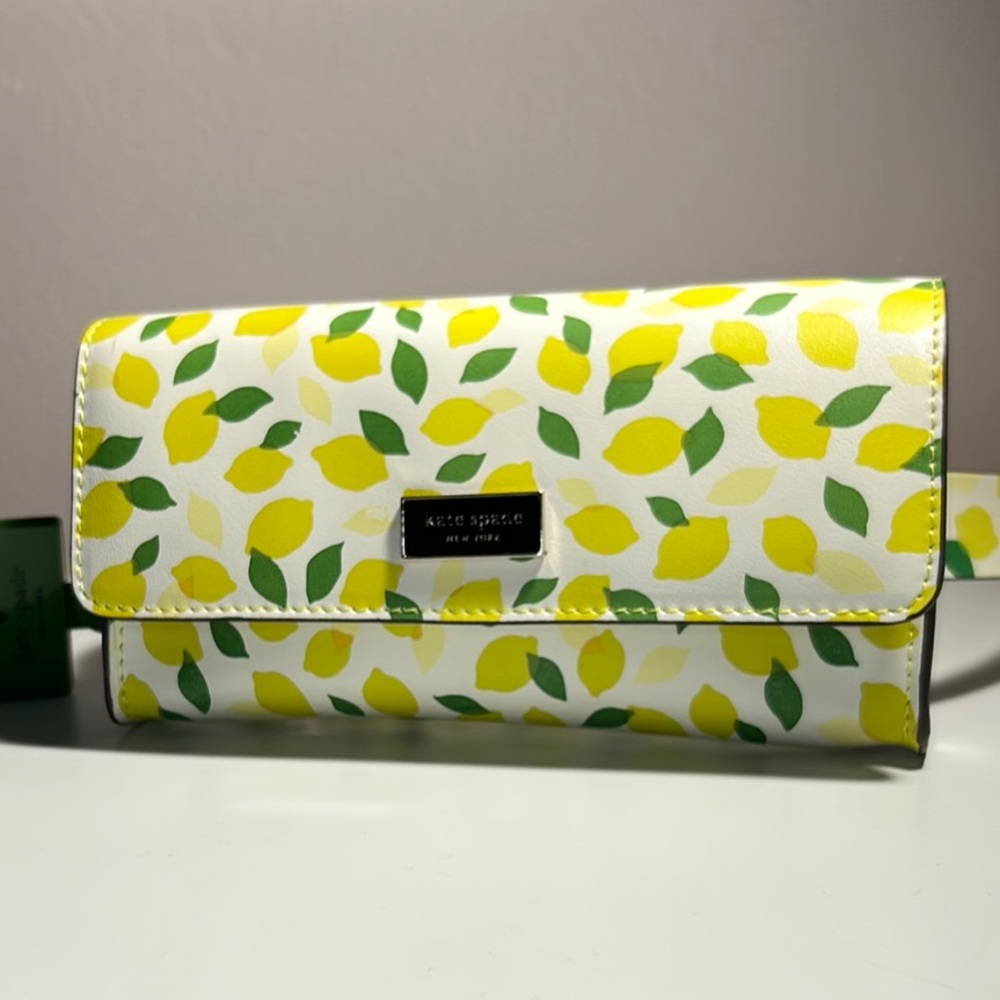 Kate Spade Yellow Lemon Print Belt Bag